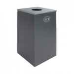 Busch Systems Spectrum 101183 48 Gallon Color-Coded Powder-Coated Steel Two Stream Decorative Recyclables / Waste Receptacle Busch Systems Spectrum 101183 48 Gallon Color-Coded Powder-Coated Steel Two Stream Decorative Recyclables / Waste Receptacle