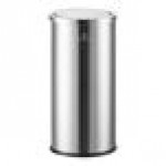 Lancaster Table & Seating 6 Gallon Stainless Steel Round Decorative Trash Can with Swivel Lid