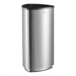 Lancaster Table & Seating 6 Gallon Stainless Steel Round Decorative Trash Can with Swivel Lid