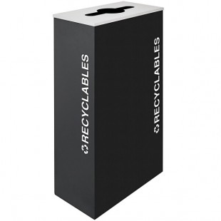 Ex-Cell Kaiser RC-KD17-R BLX Kaleidoscope XL Series Black Texture 17 Gallon Customizable Rectangular Recyclables Receptacle Ex-Cell Kaiser RC-KD17-R BLX Kaleidoscope XL Series Black Texture 17 Gallon Customizable Rectangular Recyclables Receptacle