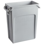 Rubbermaid® 1971258 Gray 64 Qt. / 16 Gallon Slim Jim Rectangular Trash Can