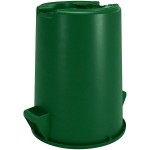 Carlisle 84103209 Bronco 32 Gallon Green Round Trash Can