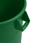 Carlisle 84103209 Bronco 32 Gallon Green Round Trash Can