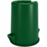 Carlisle 84103209 Bronco 32 Gallon Green Round Trash Can