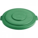 Lavex 55 Gallon Green Round Commercial Trash Can