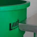Lavex 55 Gallon Green Round Commercial Trash Can