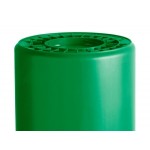 Lavex 55 Gallon Green Round Commercial Trash Can