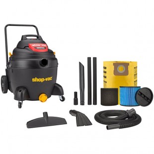 Shop-Vac 9593406 16 Gallon 3.0 Peak HP Carted Polyethylene Wet / Dry Vacuum with Tool Kit Shop-Vac 9593406 16 Gallon 3.0 Peak HP Carted Polyethylene Wet / Dry Vacuum with Tool Kit