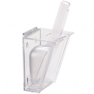 Cal-Mil 790 Wall Mount Scoop Holder with 6 oz. Scoop and Drip Tray Cal-Mil 790 Wall Mount Scoop Holder with 6 oz. Scoop and Drip Tray