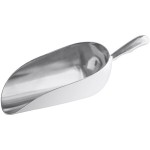 Choice 85 oz. One-Piece Aluminum Scoop