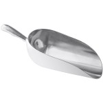 Choice 85 oz. One-Piece Aluminum Scoop