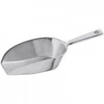 Choice 85 oz. One-Piece Aluminum Scoop