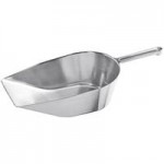 Choice 85 oz. One-Piece Aluminum Scoop