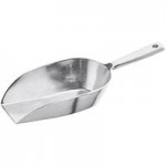 Choice 85 oz. One-Piece Aluminum Scoop