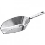 Choice 85 oz. One-Piece Aluminum Scoop