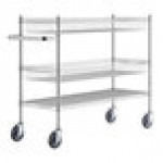 Regency Chrome Two Basket and One Shelf Utility Cart - 18 Regency Chrome Two Basket and One Shelf Utility Cart - 18
