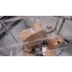 Regency Chrome Two Basket and One Shelf Utility Cart - 18 Regency Chrome Two Basket and One Shelf Utility Cart - 18