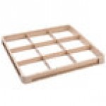 Vollrath CRF Traex® 9 Compartment Full-Size Beige Closed Wall Glass Rack Extender Vollrath CRF Traex® 9 Compartment Full-Size Beige Closed Wall Glass Rack Extender