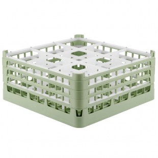Vollrath 52763 Signature Full-Size Light Green 9-Compartment 7 11/16