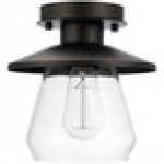 Globe Industrial Oil-Rubbed Bronze Semi-Flush Mount Light - 120V, 60W