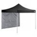 Backyard Pro Courtyard Series 10' x 10' Black Straight Leg Aluminum Instant Pop Up Canopy Tent and Wall Kit