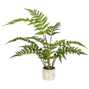 Kalalou Artificial Fern in Cement Pot Kalalou Artificial Fern in Cement Pot