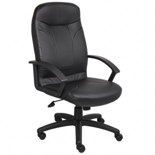 Boss B8401 Black LeatherPlus High Back Chair Boss B8401 Black LeatherPlus High Back Chair