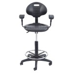 National Public Seating 6722HB-A Kangaroo Swivel Industrial Stool with Foot Ring and Arms National Public Seating 6722HB-A Kangaroo Swivel Industrial Stool with Foot Ring and Arms