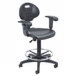 National Public Seating 6722HB-A Kangaroo Swivel Industrial Stool with Foot Ring and Arms National Public Seating 6722HB-A Kangaroo Swivel Industrial Stool with Foot Ring and Arms