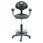 National Public Seating 6722HB-A Kangaroo Swivel Industrial Stool with Foot Ring and Arms National Public Seating 6722HB-A Kangaroo Swivel Industrial Stool with Foot Ring and Arms