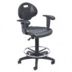 National Public Seating 6722HB-A Kangaroo Swivel Industrial Stool with Foot Ring and Arms National Public Seating 6722HB-A Kangaroo Swivel Industrial Stool with Foot Ring and Arms