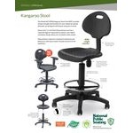 National Public Seating 6722HB-A Kangaroo Swivel Industrial Stool with Foot Ring and Arms National Public Seating 6722HB-A Kangaroo Swivel Industrial Stool with Foot Ring and Arms