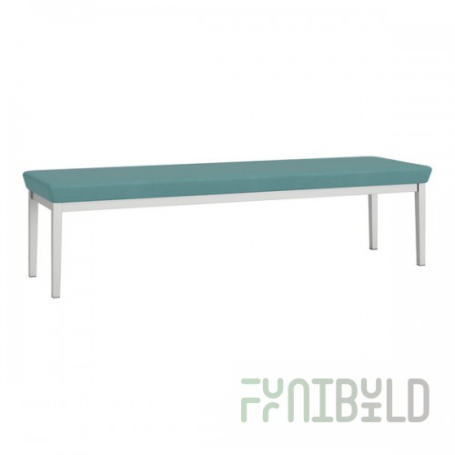Lesro Lenox Steel Patriot Plus Sea Vinyl 3-Seat Bench