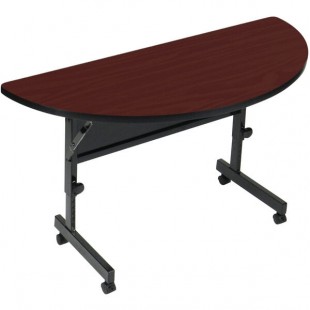 Correll Deluxe Half Round Flip Top Table, 24