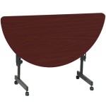 Correll Deluxe Half Round Flip Top Table, 24 Correll Deluxe Half Round Flip Top Table, 24