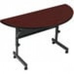 Correll Deluxe Half Round Flip Top Table, 24 Correll Deluxe Half Round Flip Top Table, 24