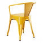 Lancaster Table & Seating Alloy Citrine Yellow Outdoor Arm Chair Lancaster Table & Seating Alloy Citrine Yellow Outdoor Arm Chair