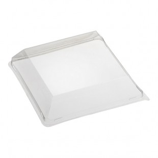 Solia Fluid PET Plastic Lid for 47.3 oz. Salad Bowl - 50/Case Solia Fluid PET Plastic Lid for 47.3 oz. Salad Bowl - 50/Case