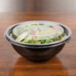 Sabert 92032T300 FreshPack 32 oz. Black Round Bowl - 300/Case