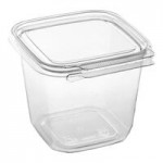 Inline Plastics 1-Compartment Tray Insert for Safe-T-Fresh 20, 24, 30, and 32 oz. Rectangular Hinged Containers - 432/Case