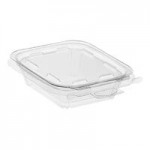 Inline Plastics 1-Compartment Tray Insert for Safe-T-Fresh 20, 24, 30, and 32 oz. Rectangular Hinged Containers - 432/Case