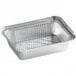 Choice 1.5 lb. Deep Oblong Foil Take-Out Container with Board Lid - 50/Pack