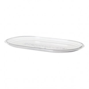 Eco-Products Compostable Clear PLA Plastic Flat Lid for 24-32 oz. Deli / Snack Containers - 400/Case Eco-Products Compostable Clear PLA Plastic Flat Lid for 24-32 oz. Deli / Snack Containers - 400/Case