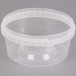 Placon 12 oz. Clear Tamper Resistant Tamper-Evident Safe Lock Deli Container - 500/Case Placon 12 oz. Clear Tamper Resistant Tamper-Evident Safe Lock Deli Container - 500/Case