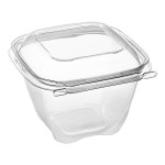 Inline Plastics Safe-T-Chef 32 oz. Tamper-Resistant, Tamper-Evident Square Hinged Container with Dome Lid - 224/Case Inline Plastics Safe-T-Chef 32 oz. Tamper-Resistant, Tamper-Evident Square Hinged Container with Dome Lid - 224/Case
