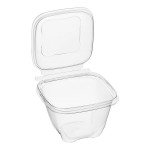 Inline Plastics Safe-T-Chef 32 oz. Tamper-Resistant, Tamper-Evident Square Hinged Container with Dome Lid - 224/Case Inline Plastics Safe-T-Chef 32 oz. Tamper-Resistant, Tamper-Evident Square Hinged Container with Dome Lid - 224/Case