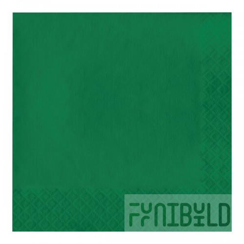 Creative Converting 58112B Emerald Green 3-Ply 1/4 Fold Luncheon Napkin - 500/Case