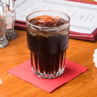Hoffmaster Red Beverage / Cocktail Napkin - 1,000/Case