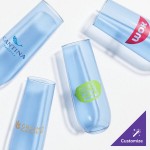 Tossware POP 9 oz. Customizable Plastic Royal Blue Flute Glass - 252/Case