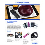 Dinex Black Enjoy Paper Cutlery Caddy with Napkin - 520/Case Dinex Black Enjoy Paper Cutlery Caddy with Napkin - 520/Case